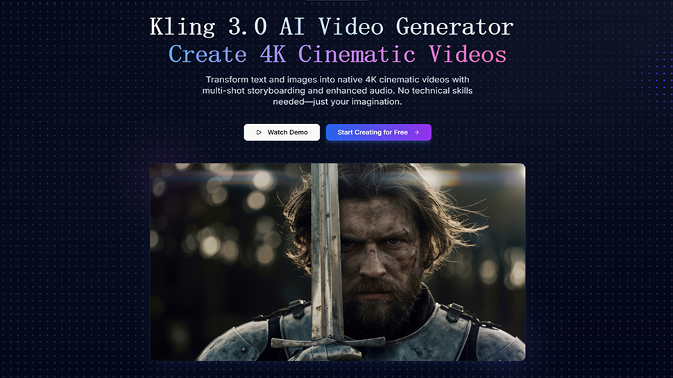 Kling 3 AI Video Generator screenshot