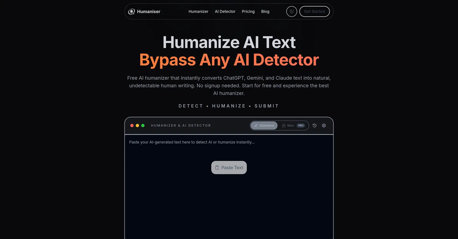 Humaniser screenshot