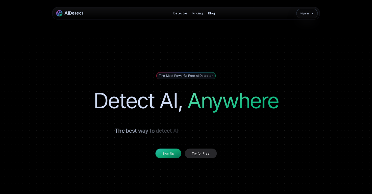 AI Detect screenshot