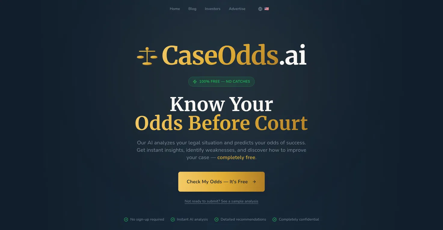 CaseOdds.ai screenshot