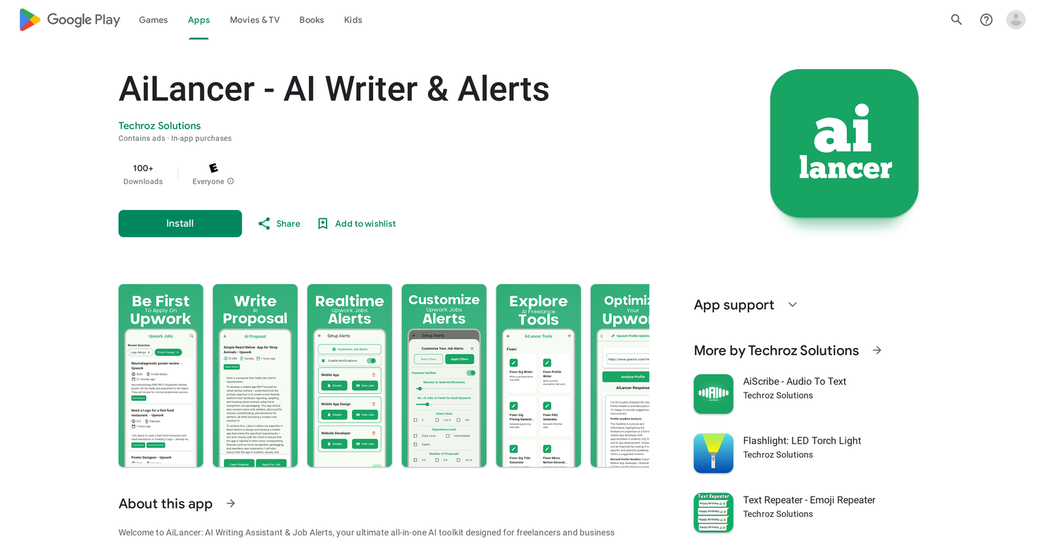 AiLancer screenshot