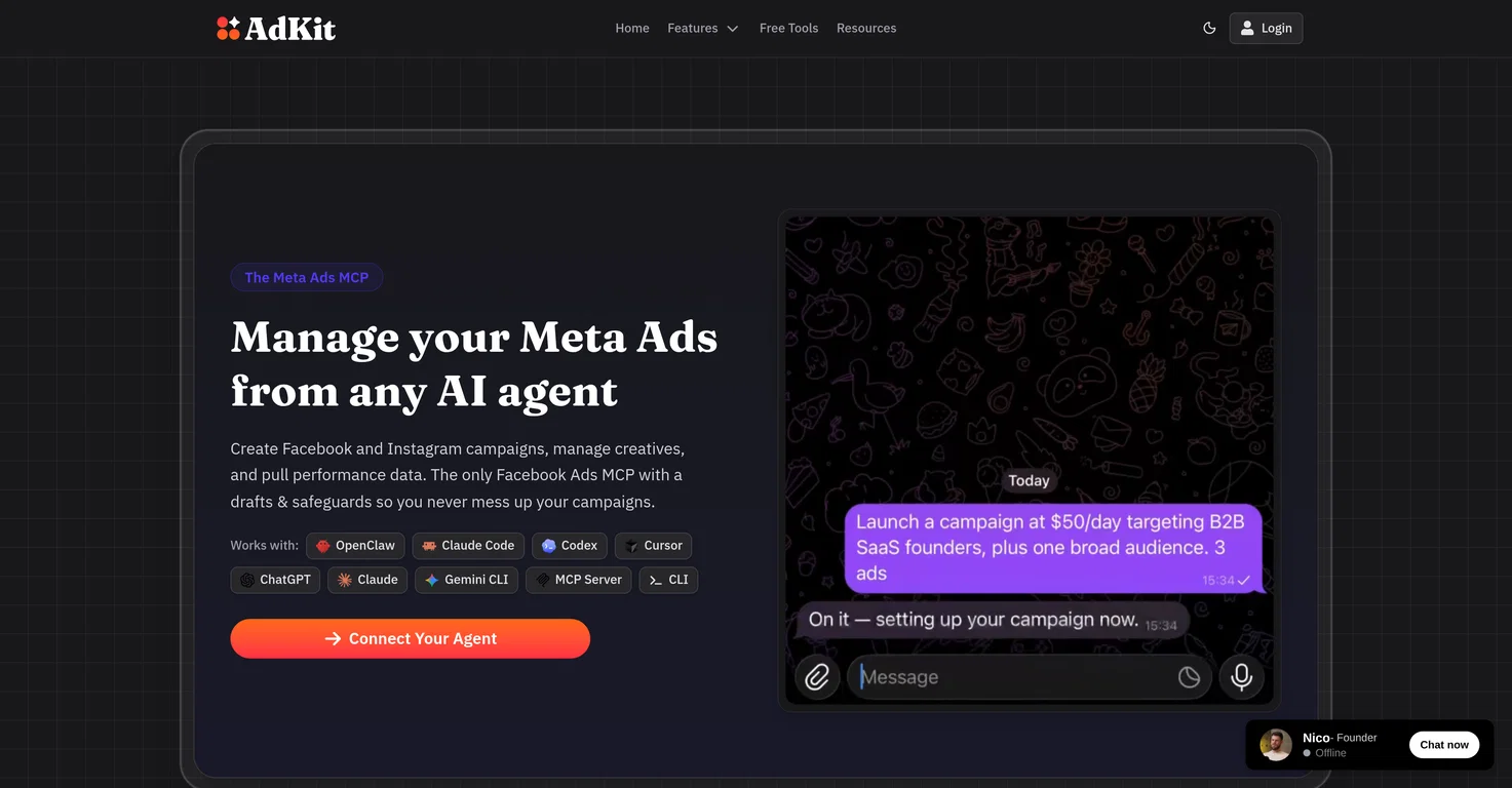 Meta Ads MCP by AdKit screenshot
