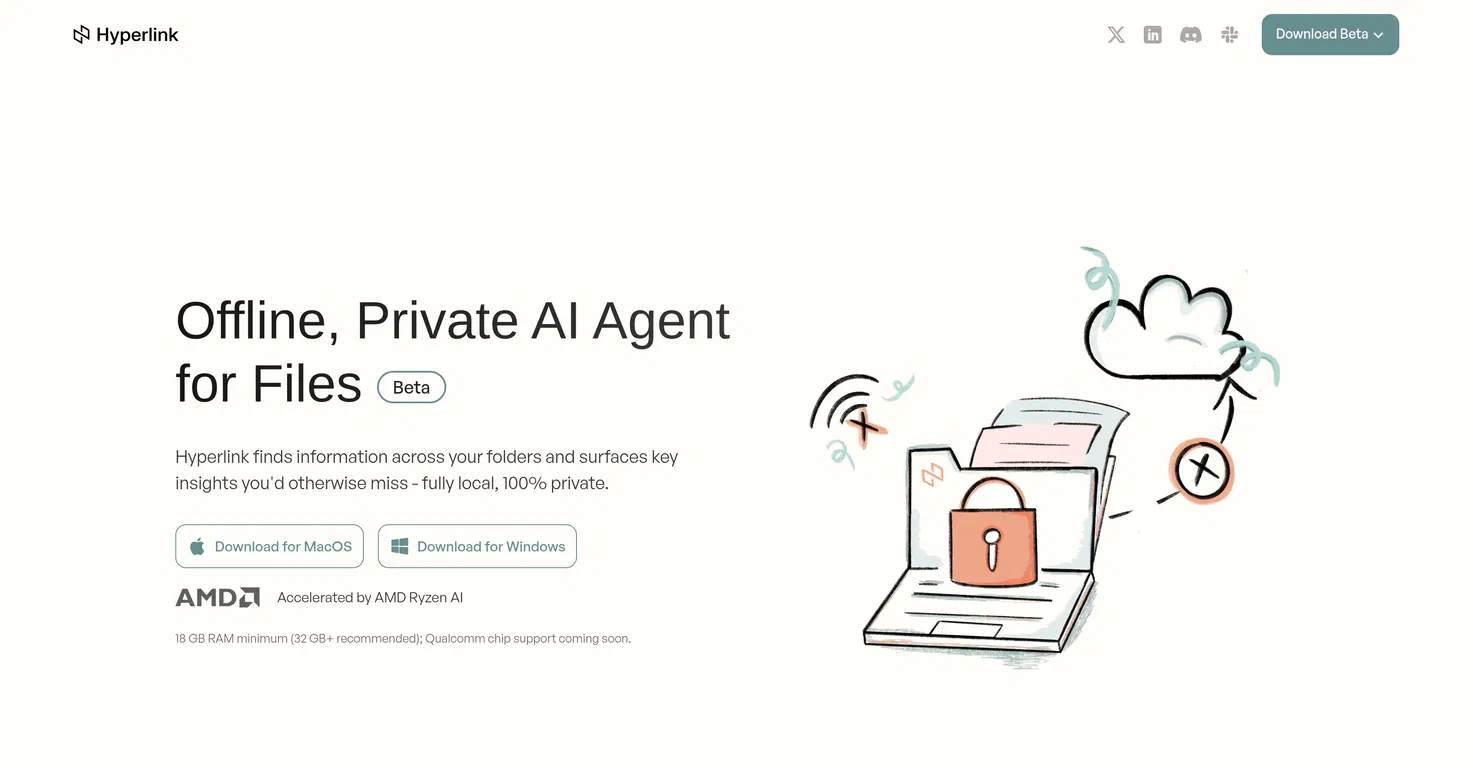 Hyperlink by Nexa AI screenshot
