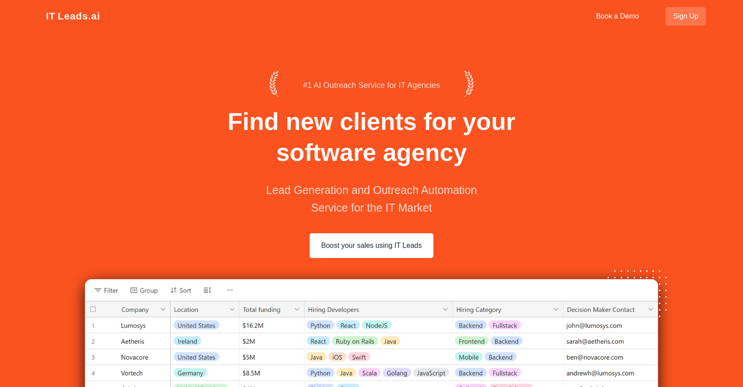 IT Leads screenshot