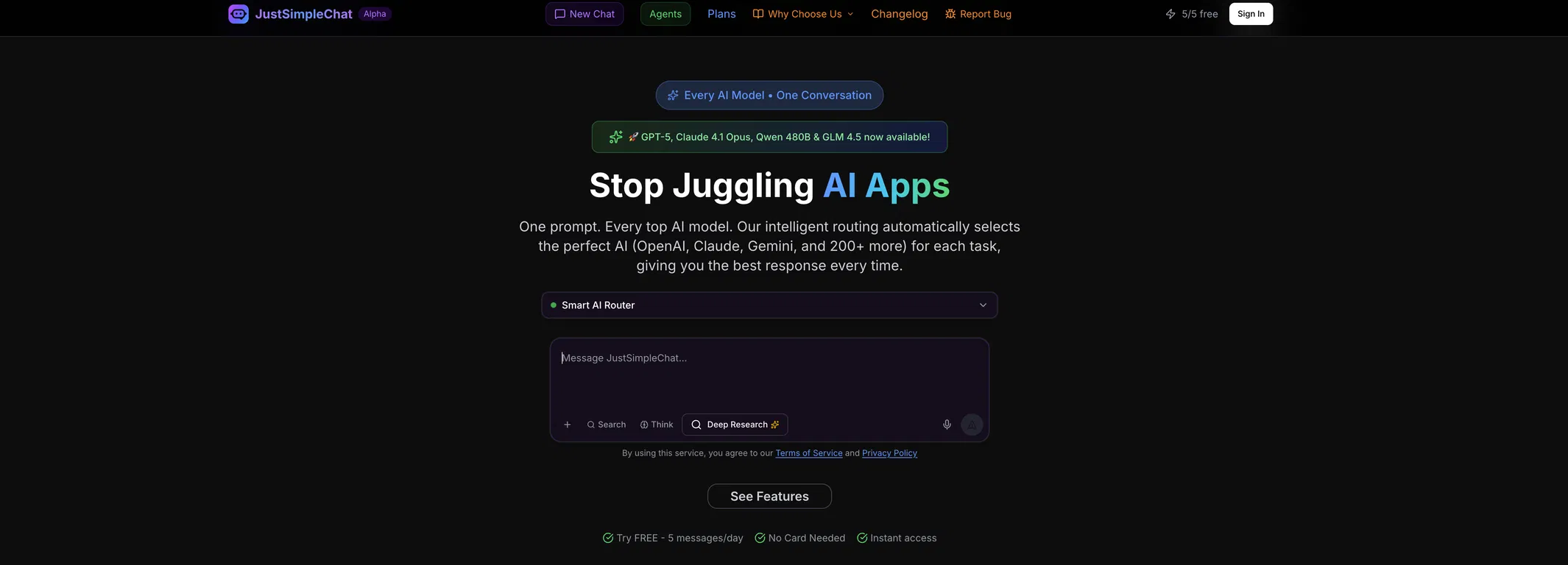 JustSimpleChat screenshot