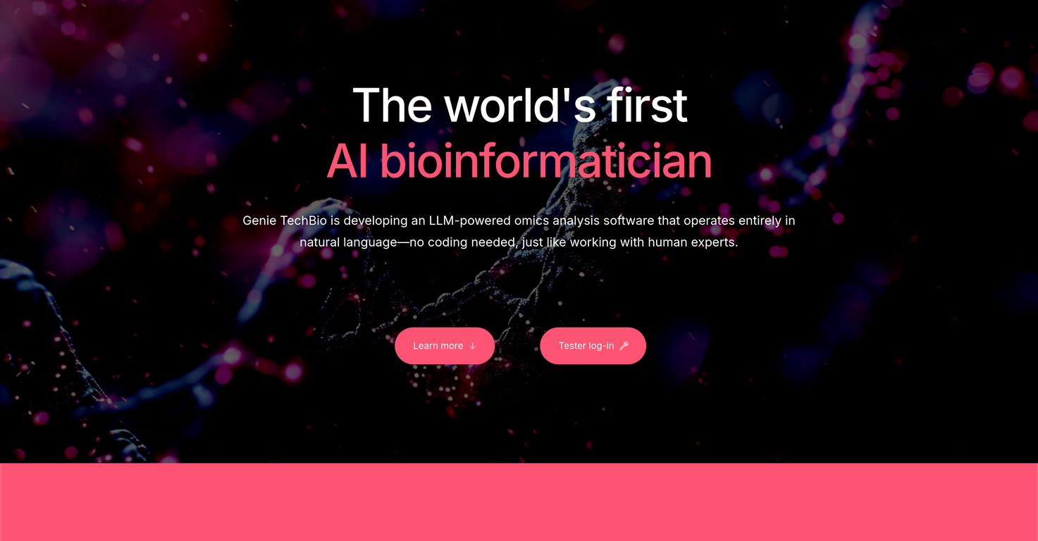 Genie TechBio screenshot