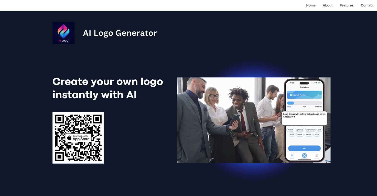 AppIntro's AI Logo Generator screenshot