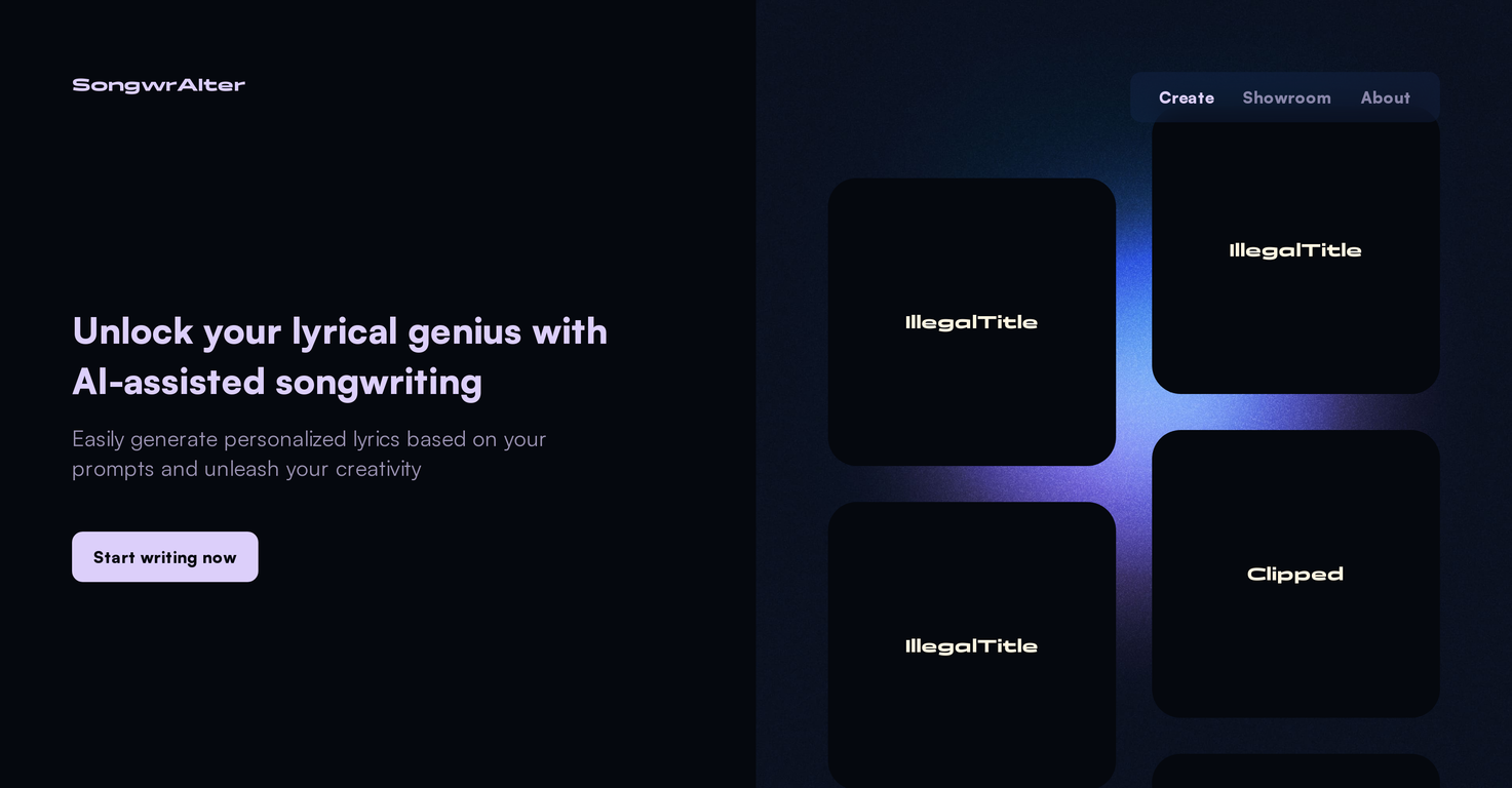 Songwraiter screenshot