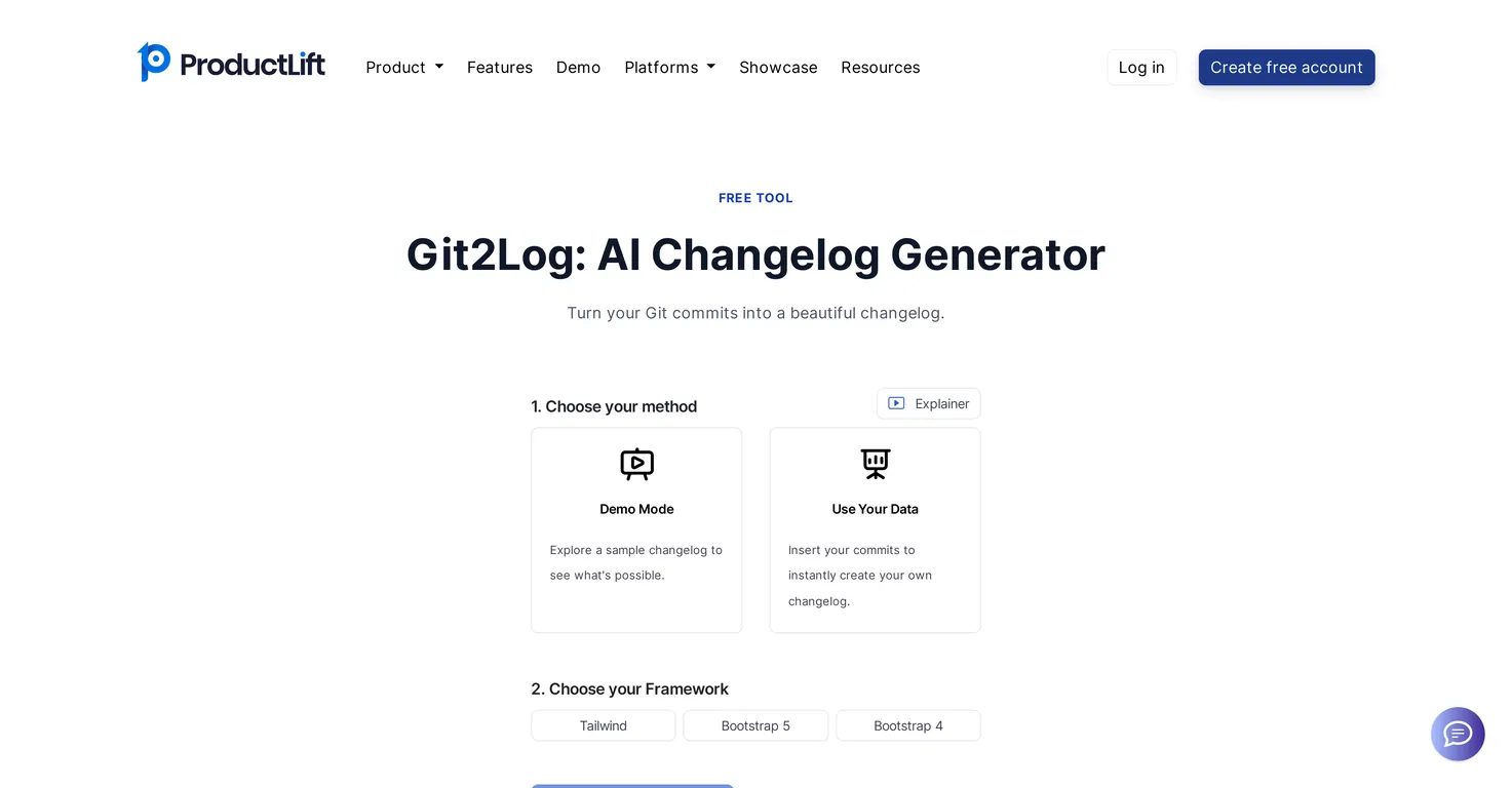 Git2Log screenshot