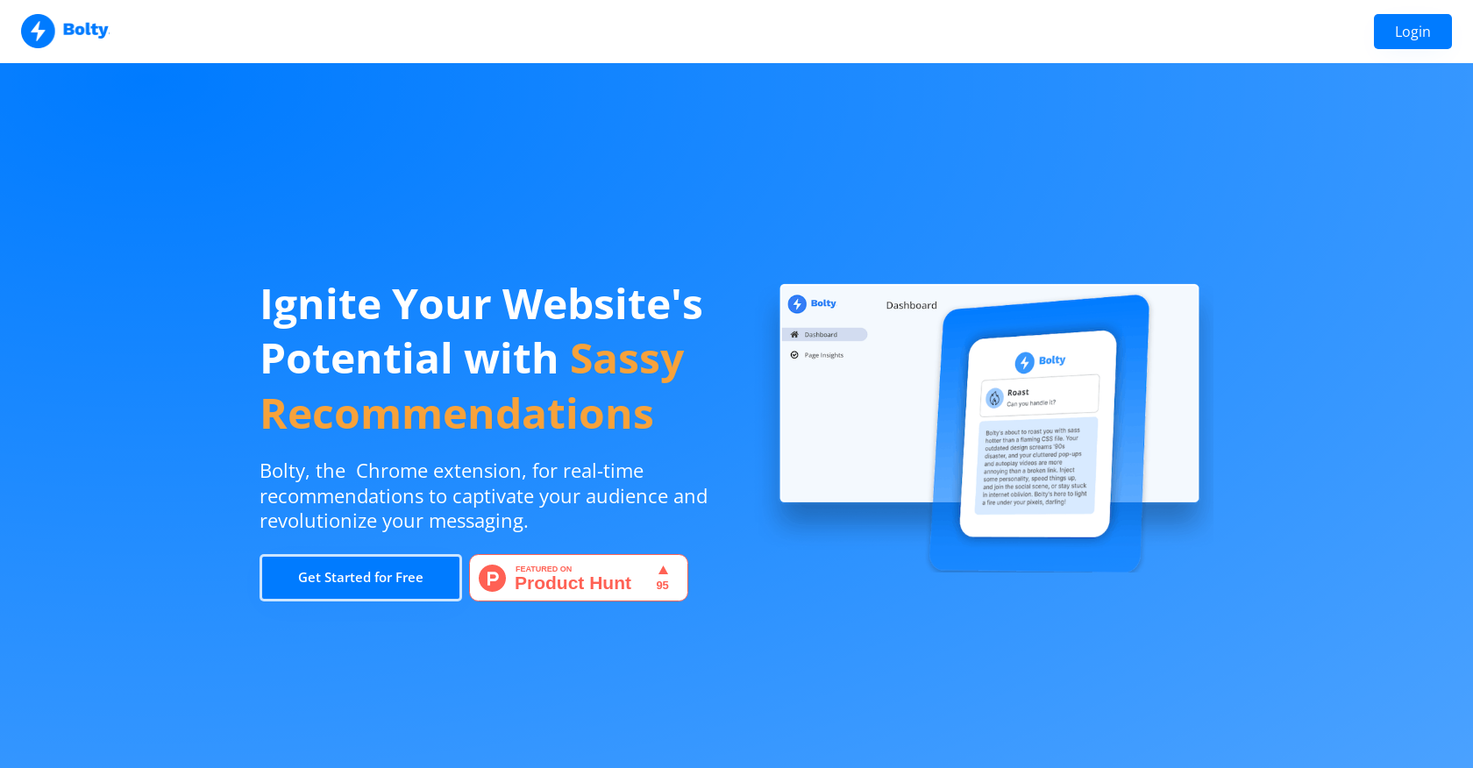 Bolty screenshot