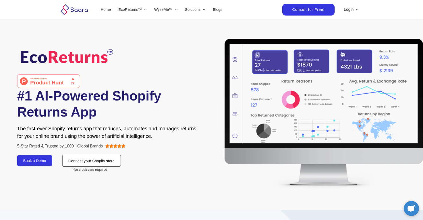 EcoReturns screenshot