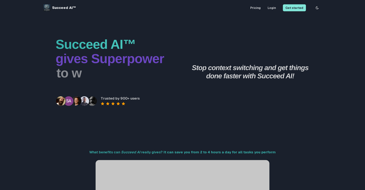 Succeed AI screenshot