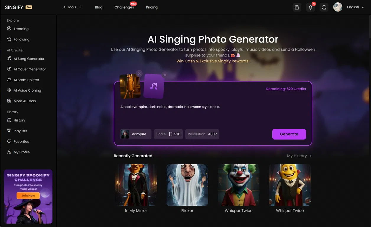 Singify screenshot