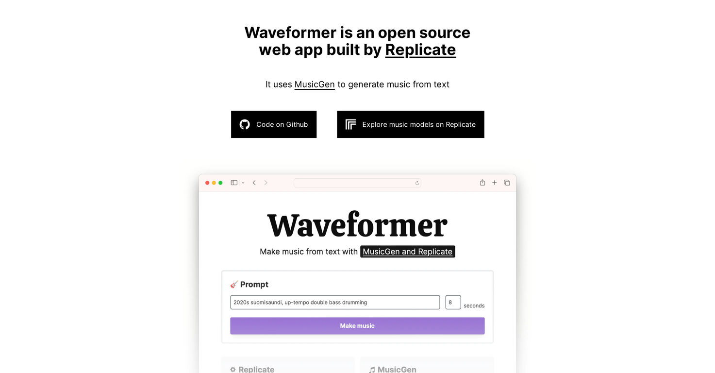 Waveformer screenshot