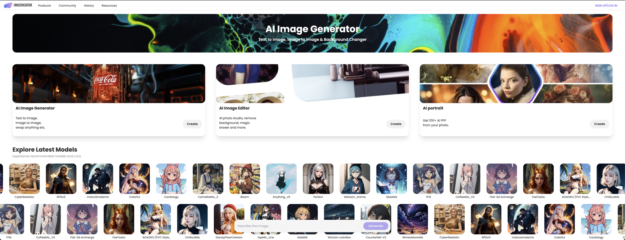 AI Image Generator - ImgCreator.AI screenshot