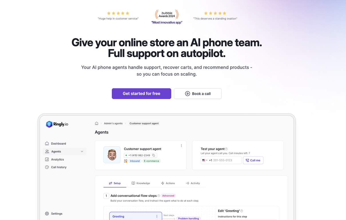 Ringly.io screenshot