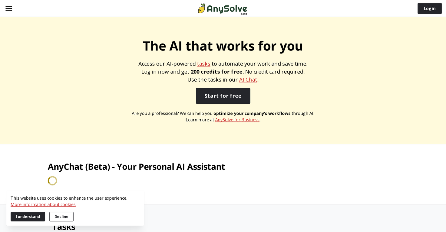 AnySolveAI screenshot