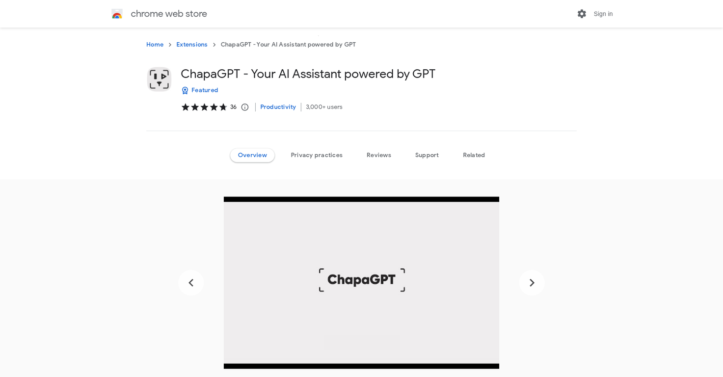 ChapaGPT screenshot
