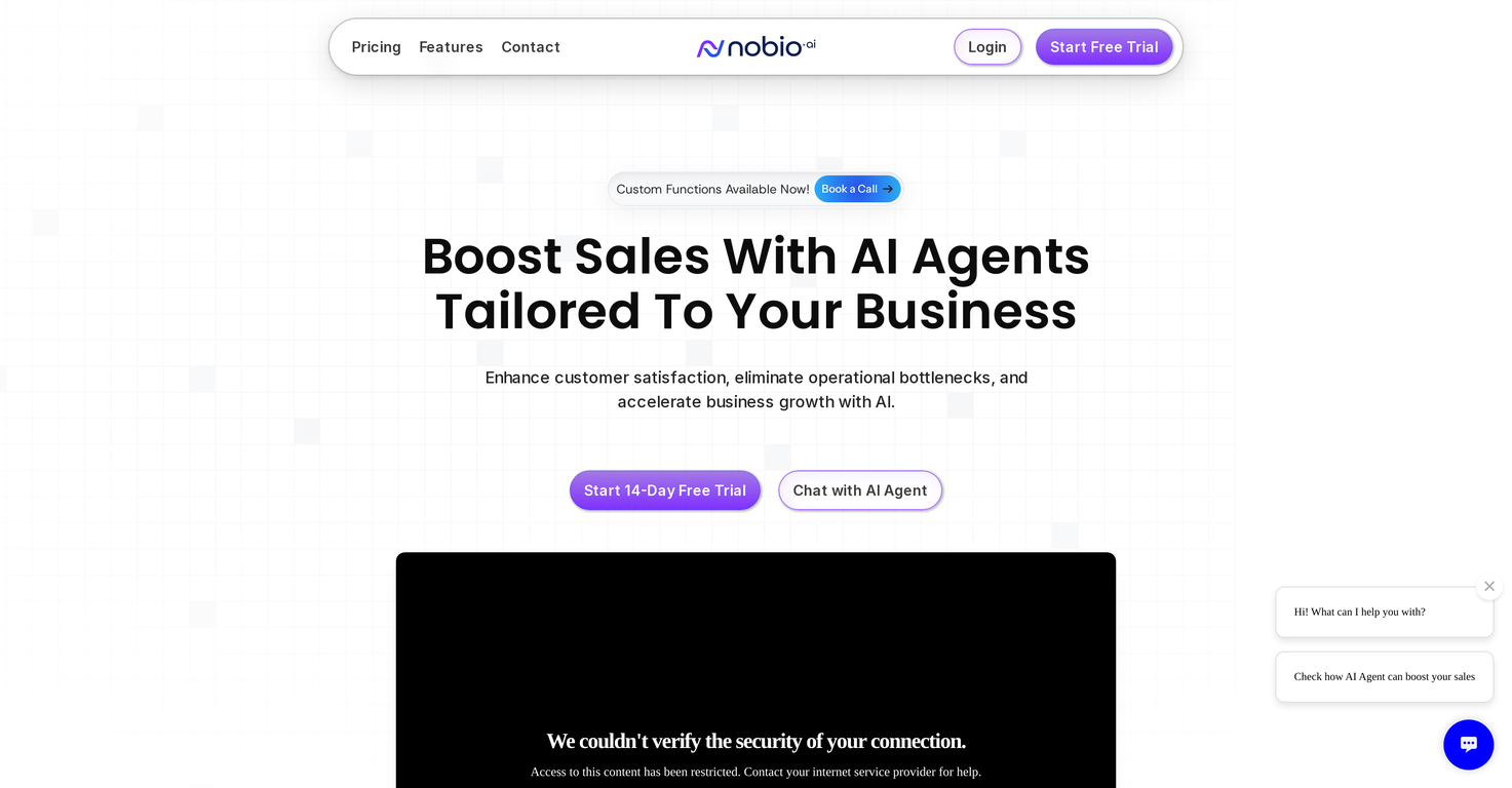 Nobio AI screenshot