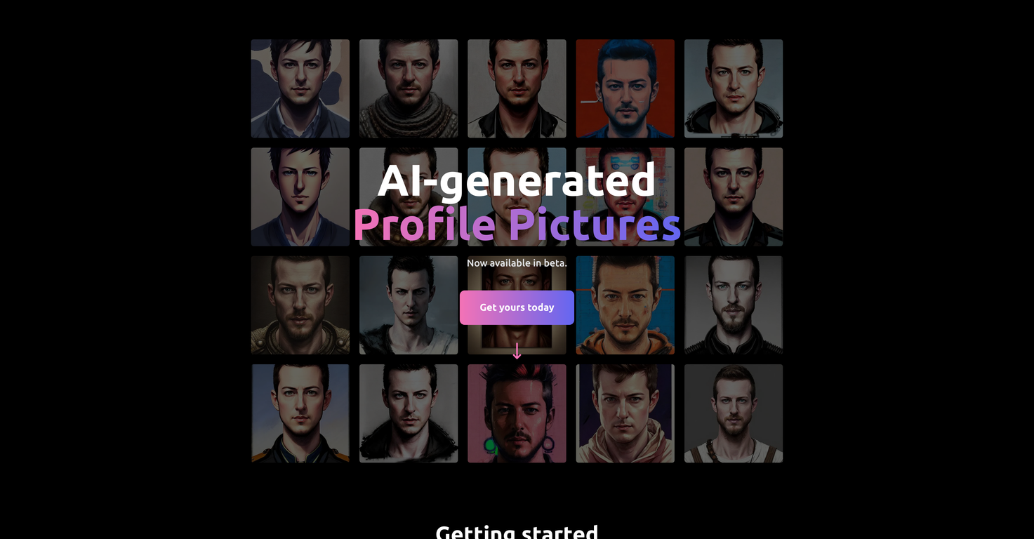 AI Profile Pictures screenshot