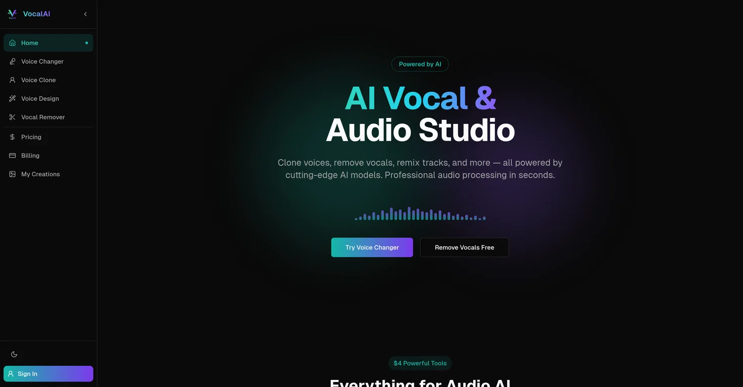 VocalAI screenshot