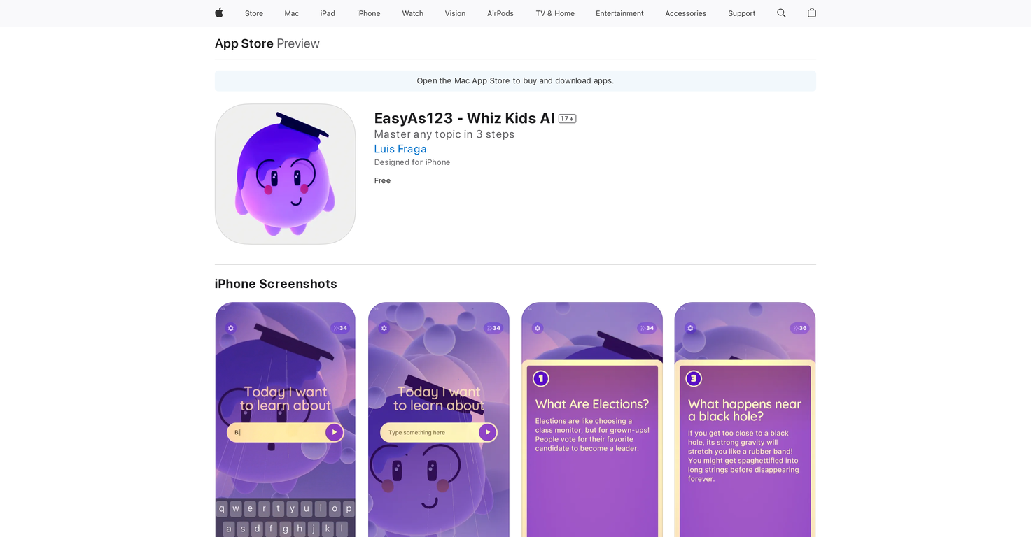 EasyAs123 screenshot