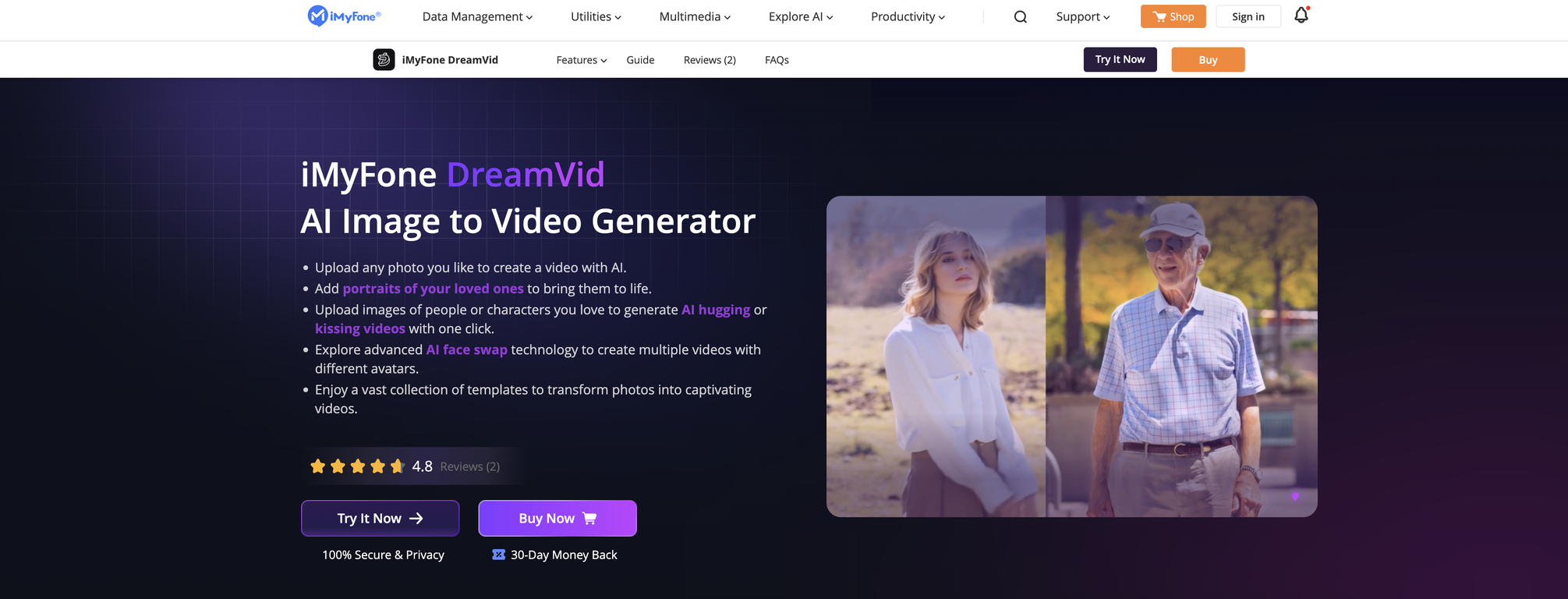 iMyFone DreamVid screenshot
