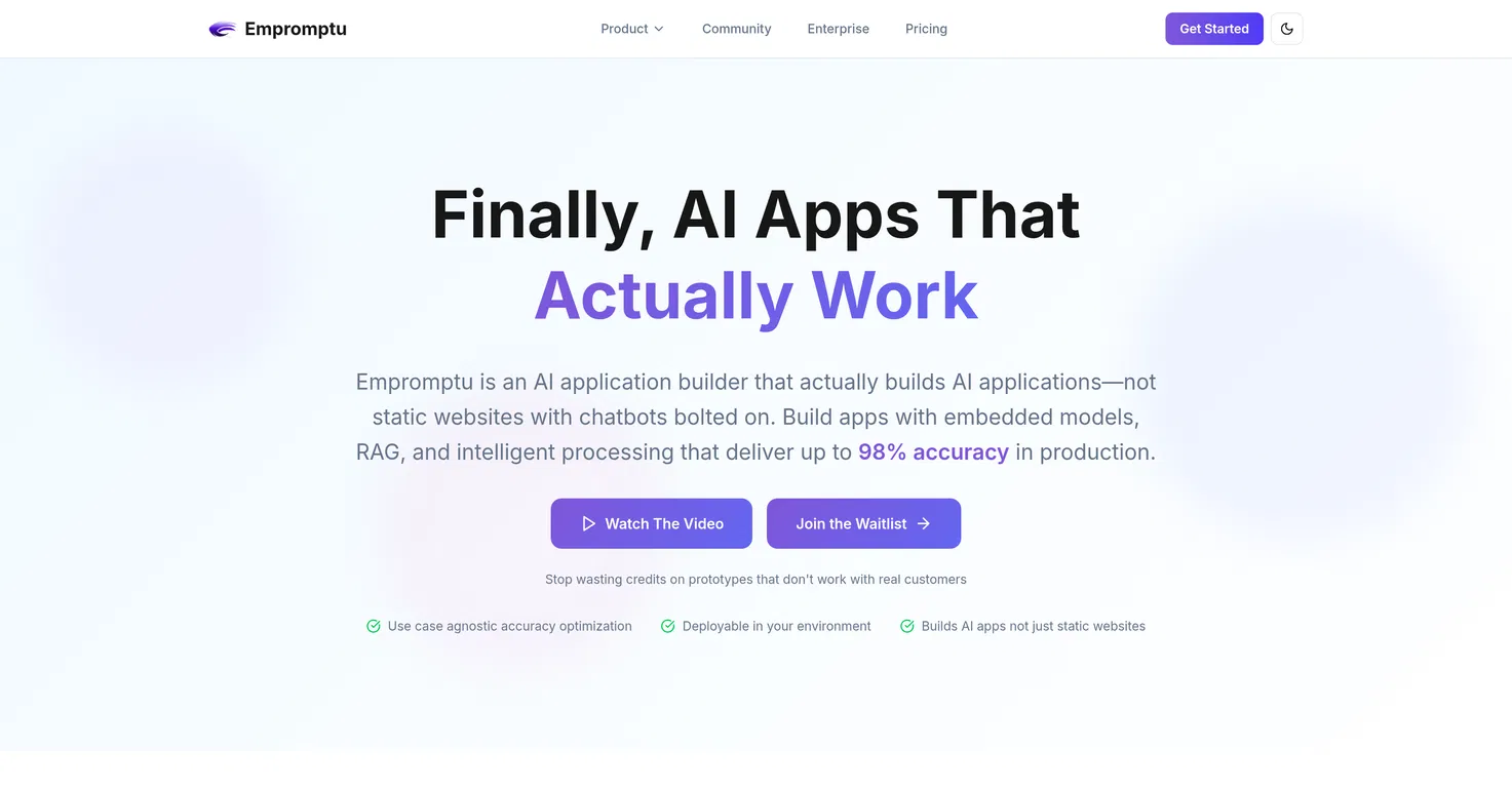 Empromptu screenshot