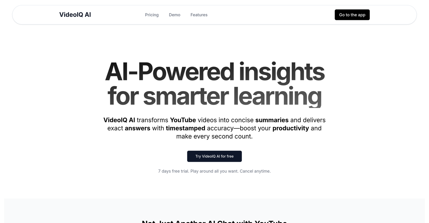 VideoIQ AI screenshot