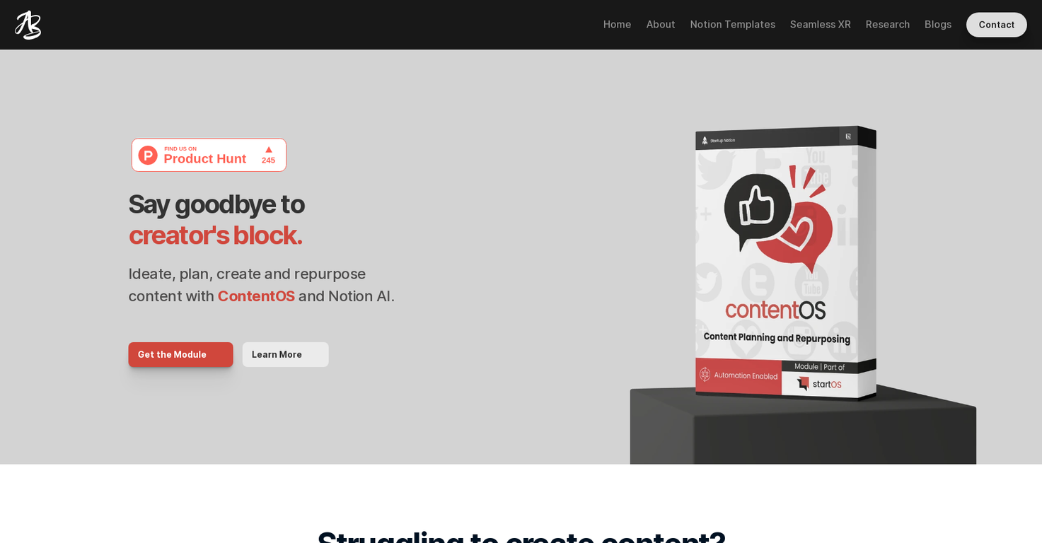 ContentOS screenshot
