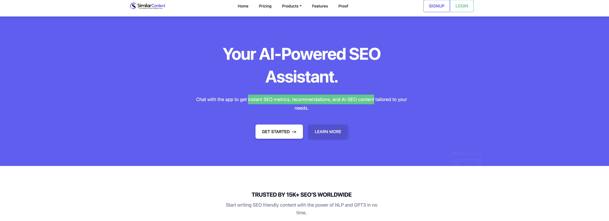 Onpage.ai screenshot
