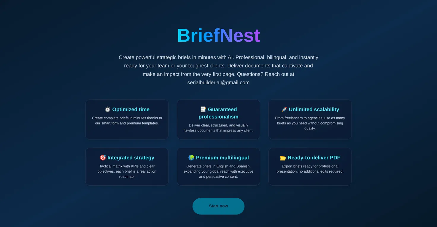 BriefNest screenshot