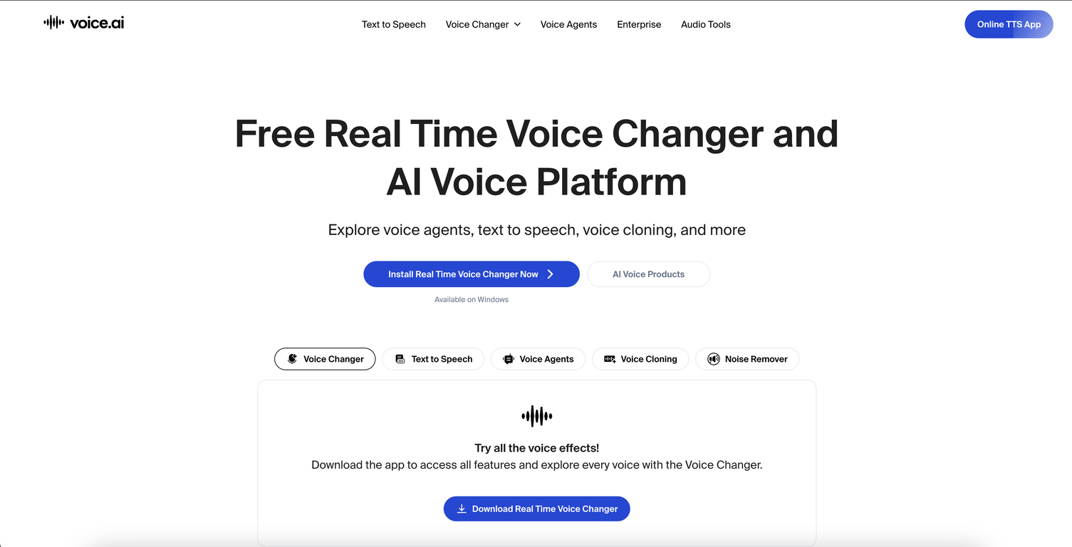 Voice AI screenshot