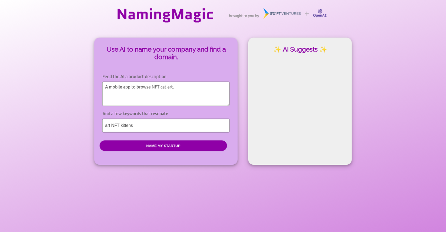 Naming Magic screenshot
