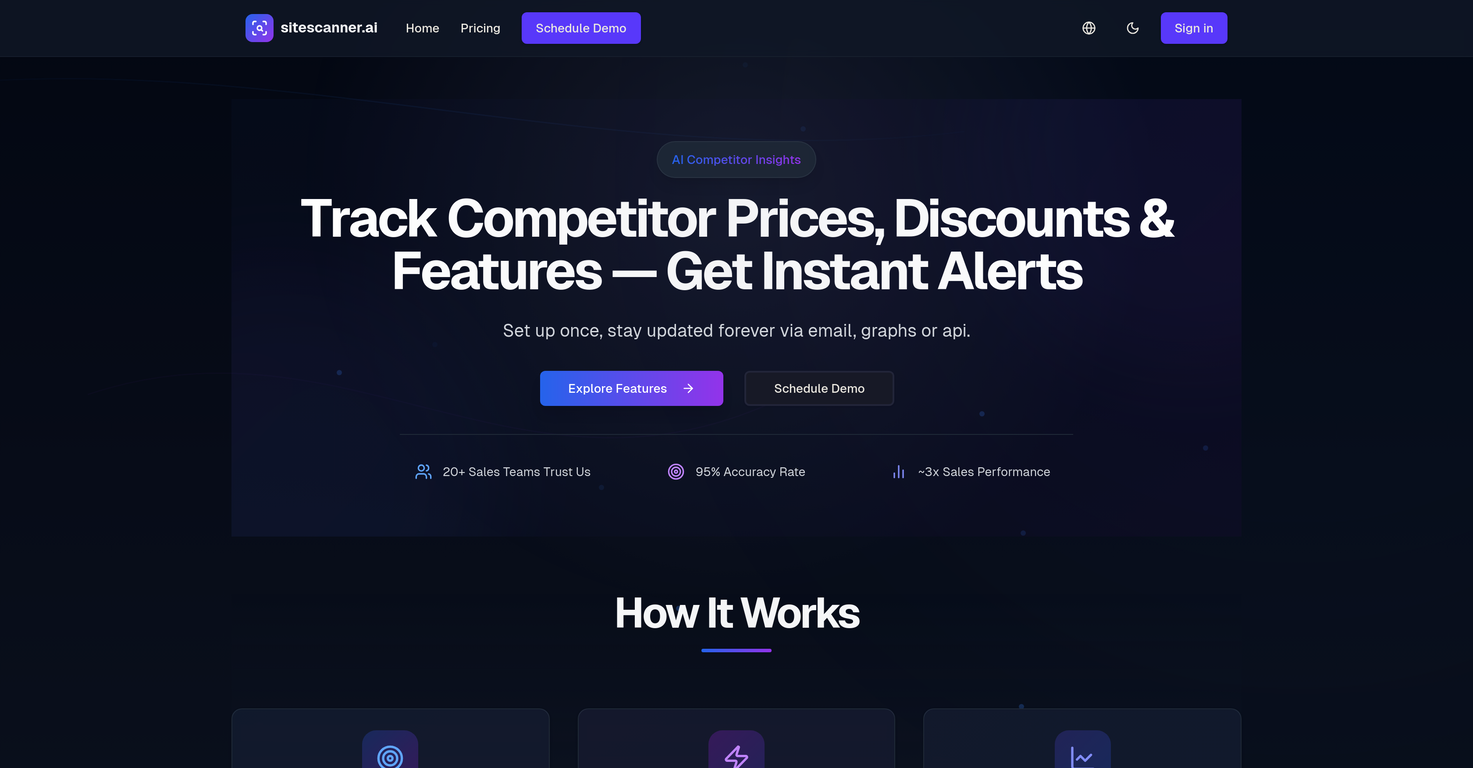 sitescanner.ai screenshot