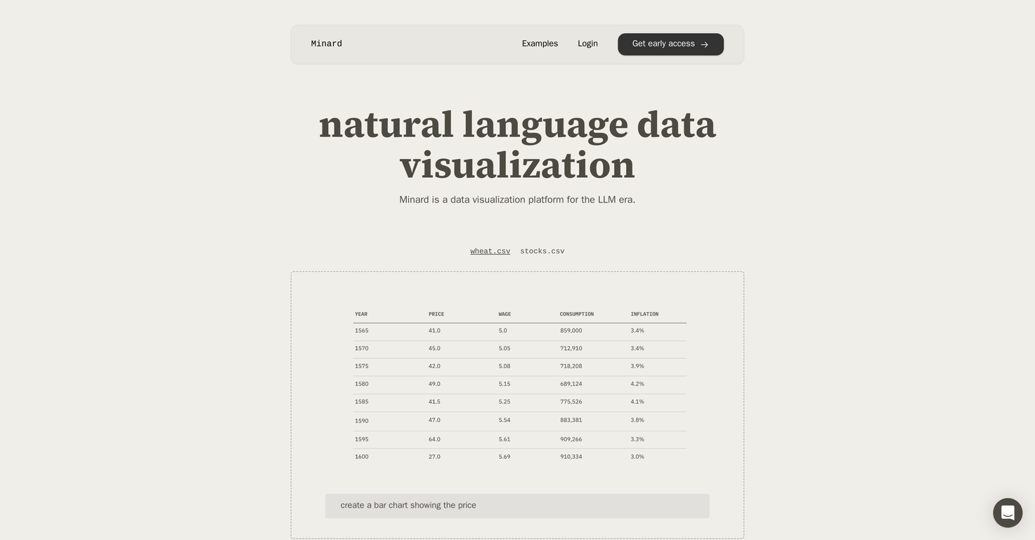 Minard screenshot