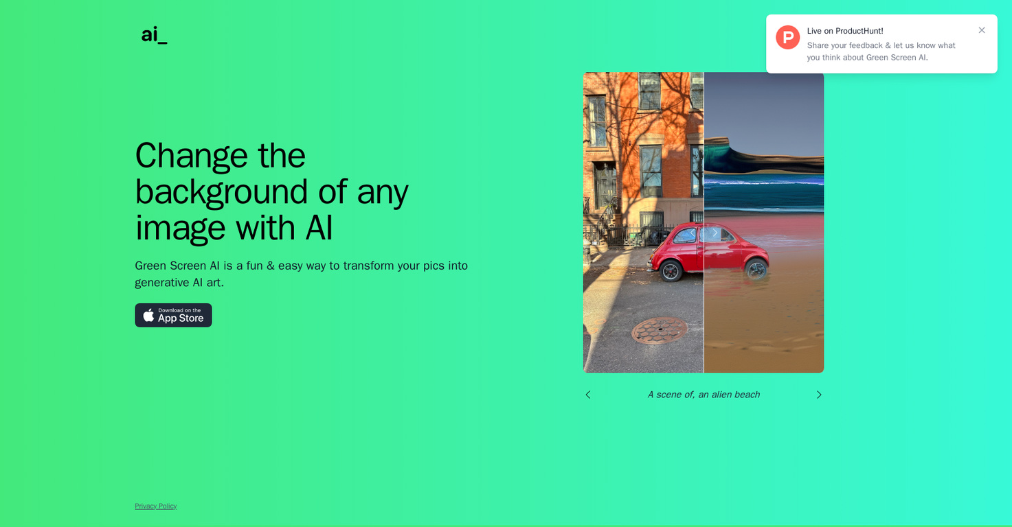 Green Screen AI screenshot