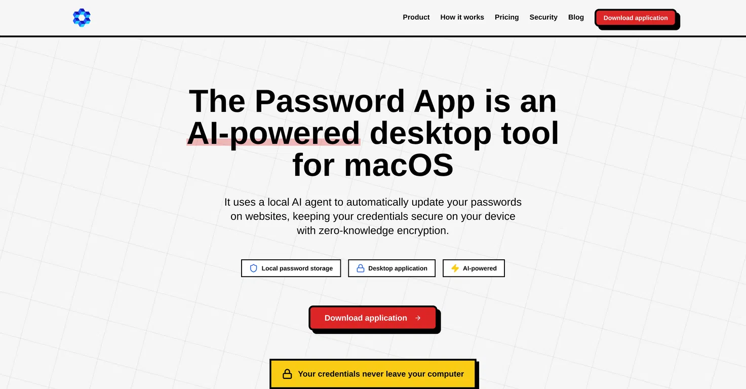 The Password App screenshot