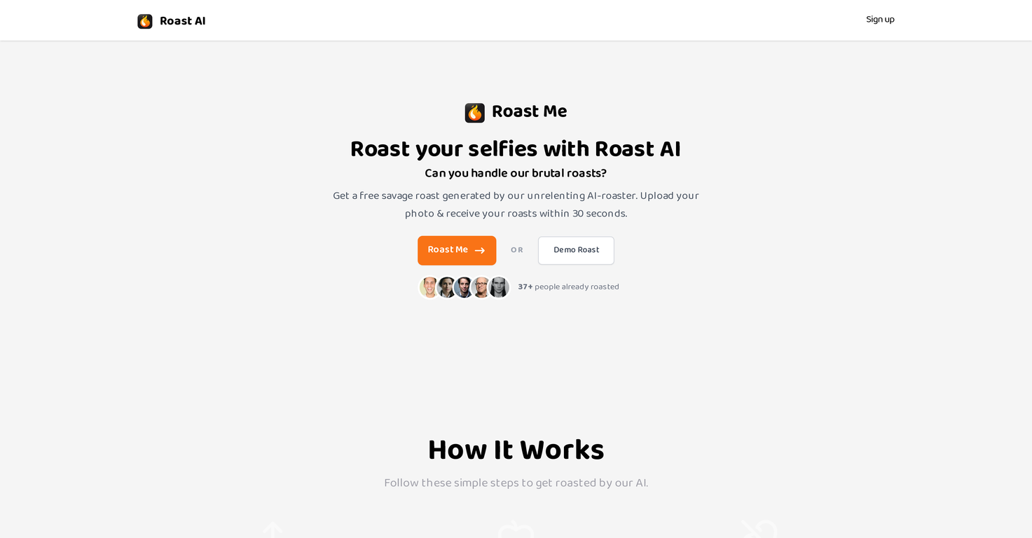 RoastAI.app screenshot