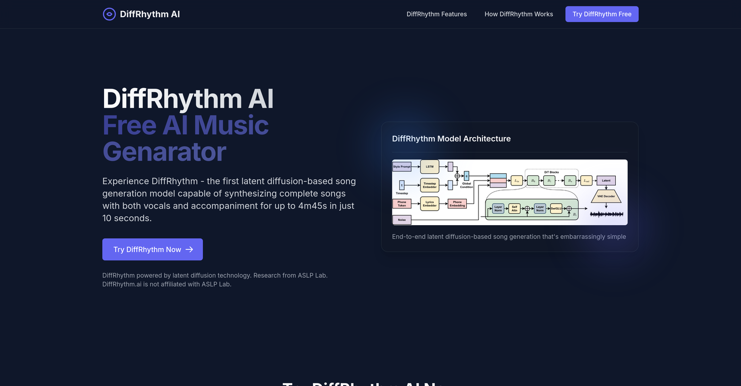 DiffRhythm screenshot