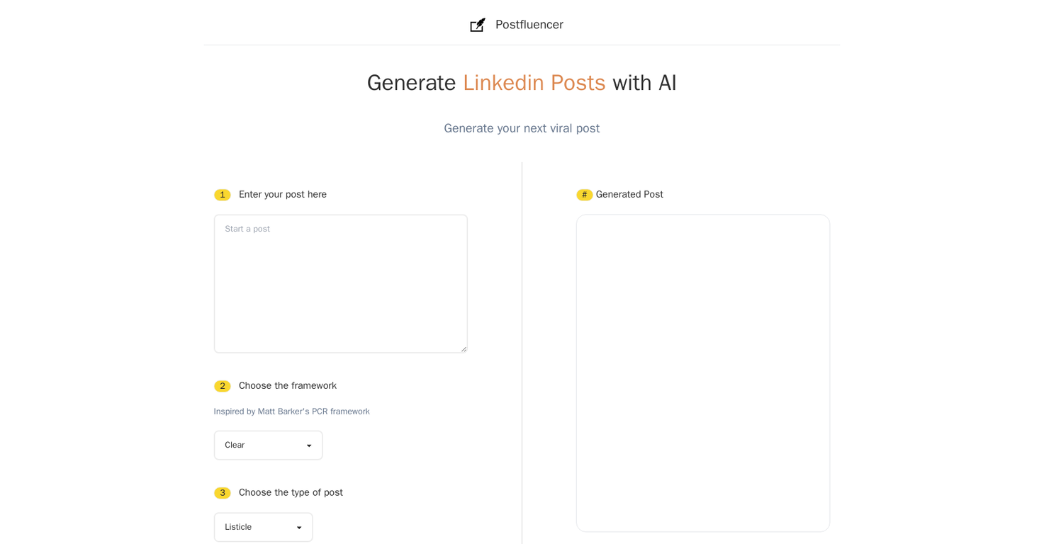 Postfluencer screenshot