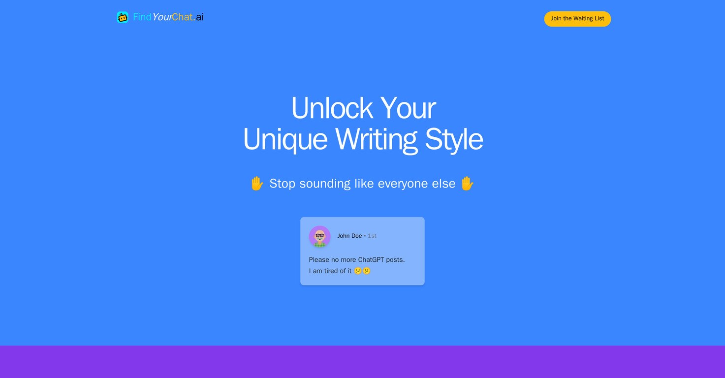 FindYourChat screenshot