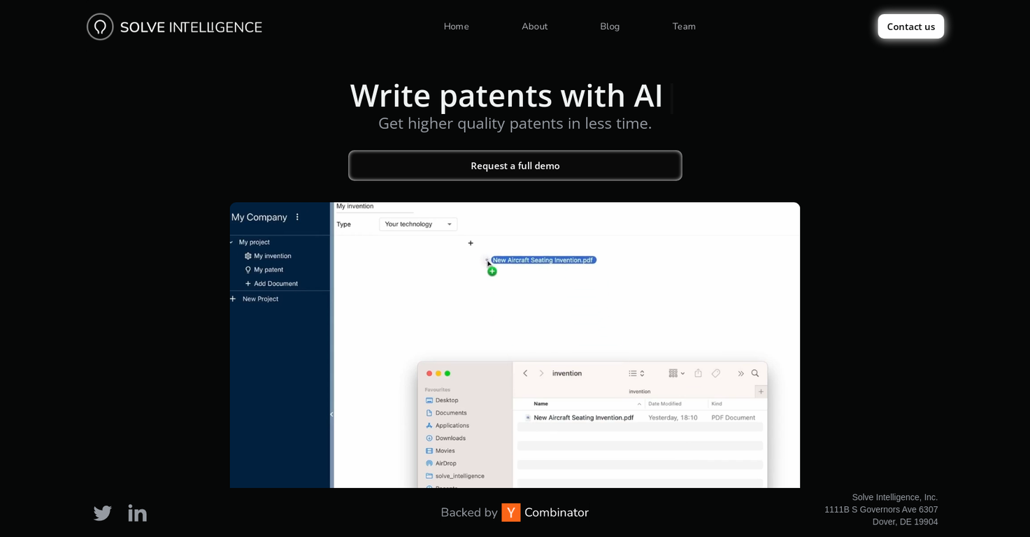 Solve Intelligence screenshot