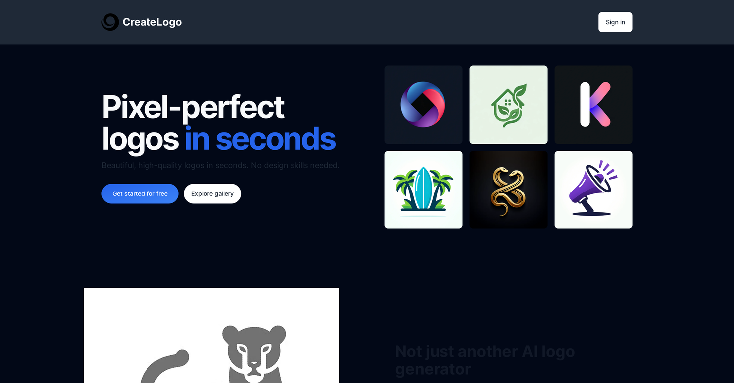 CreateLogo screenshot