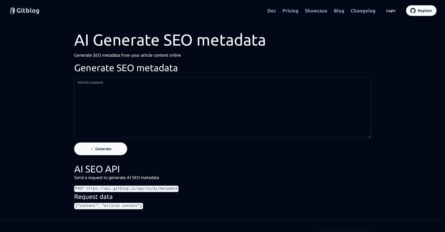 GitBlog screenshot