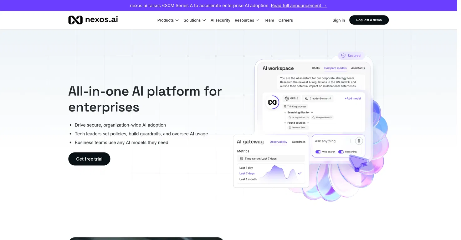 Nexos AI screenshot