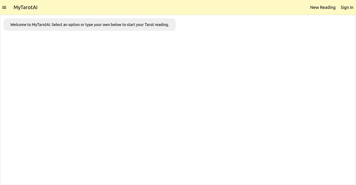 MyTarotAI screenshot