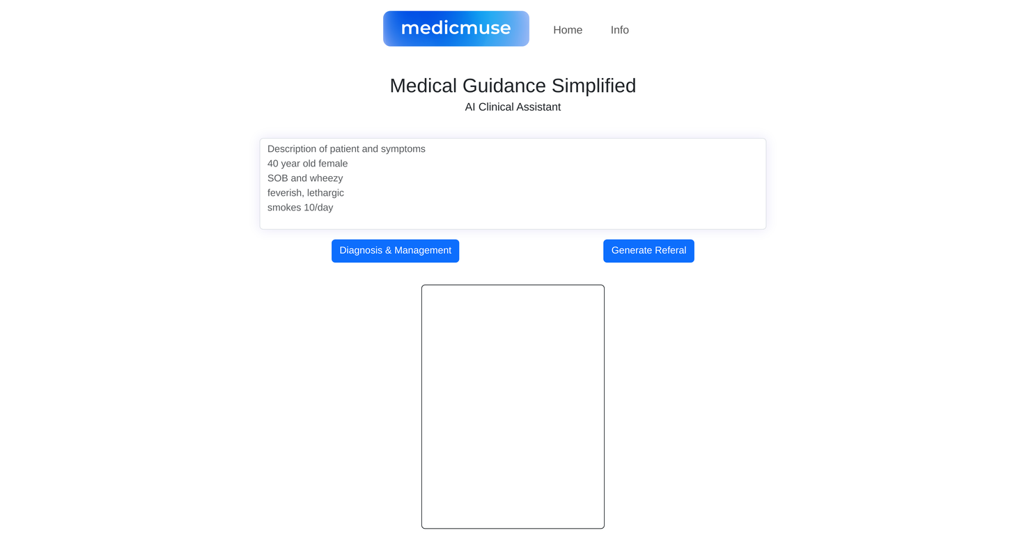 MedicMuse screenshot