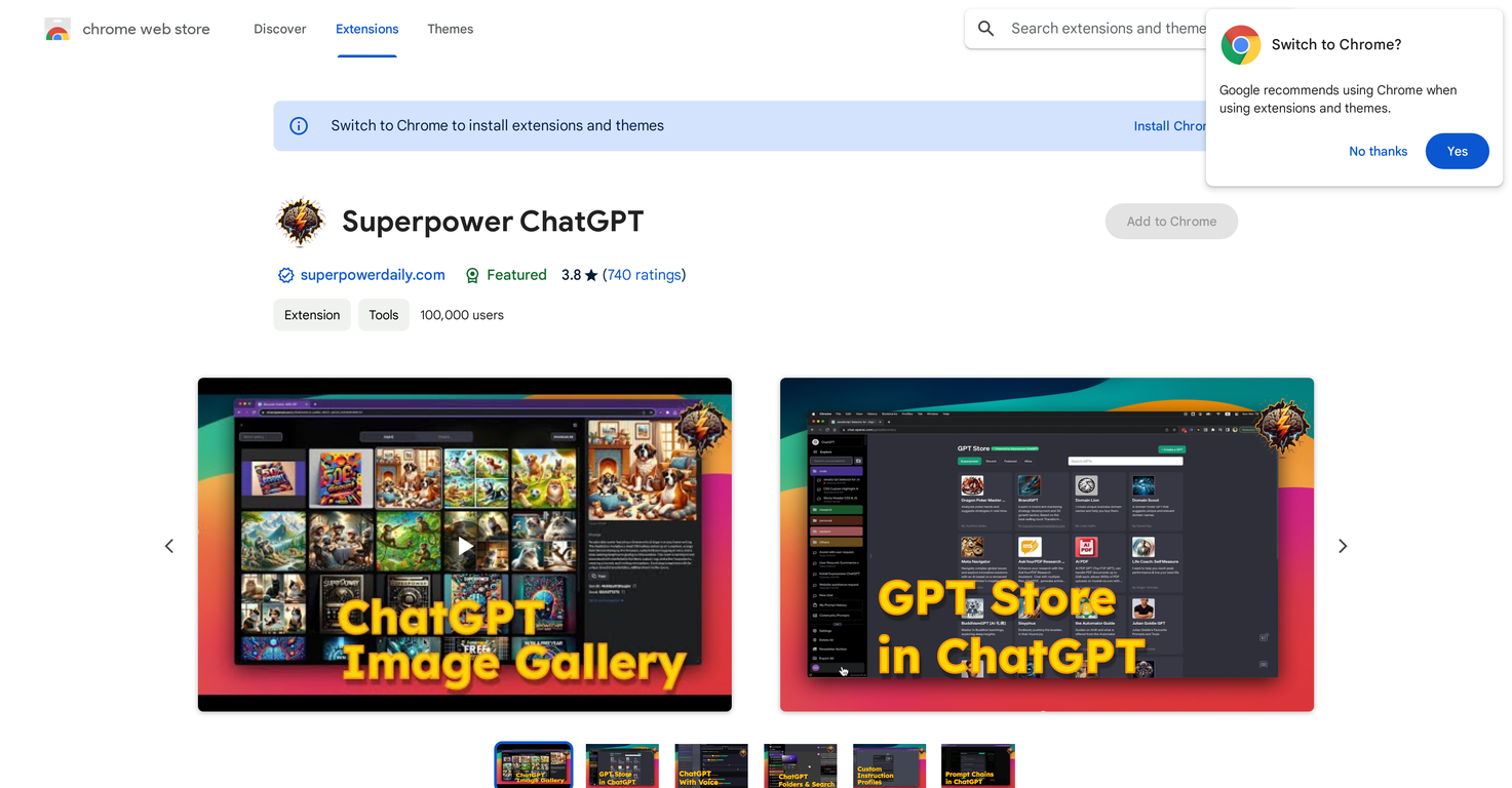 Superpower GPT screenshot