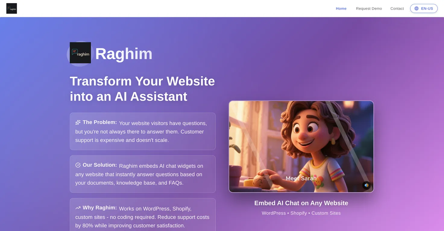Raghim AI screenshot